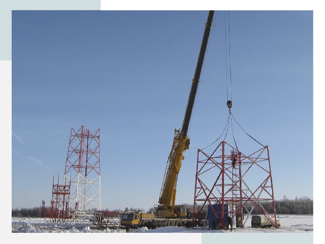 Монтаж вышек связи в Нефтекамске